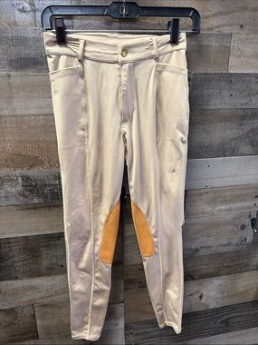Kid’s Beroy Equestrian Breeches with Tan Knee Patches
